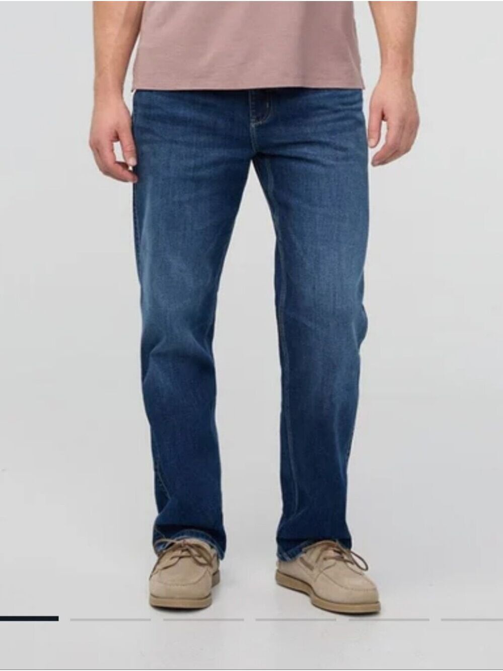Duer Performance Denim+ Relaxed Straight - Prairie Indigo Jeans Like New 33 X 30